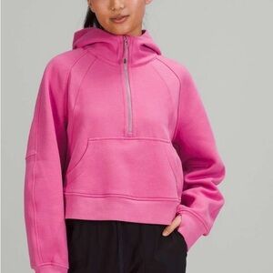 Lululemon Scuba Oversized Half-Zip Hoodie Pink Size XS/S